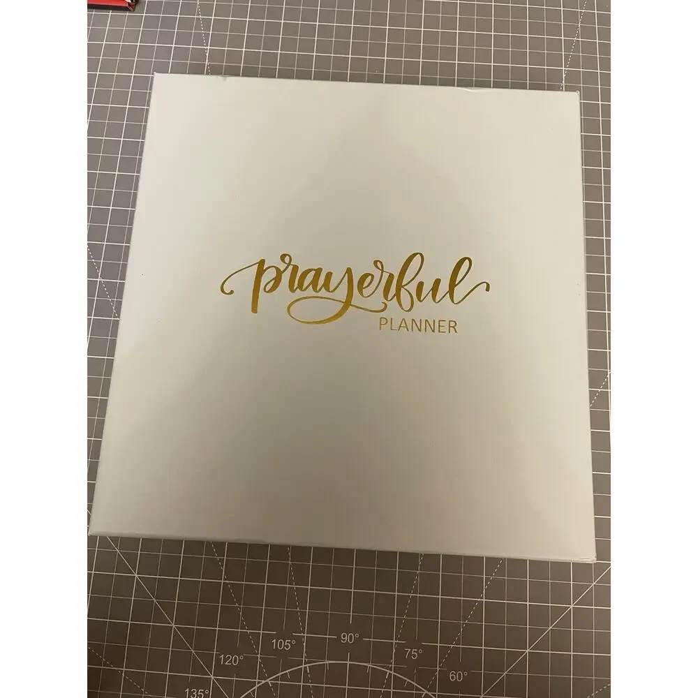 Prayerful Planner Undated Classic 7.5”x 9.5” Spiral Bound Yellow Gingham NIB